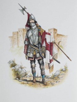Royal Standard Bearer of the Castilian Army c15th century